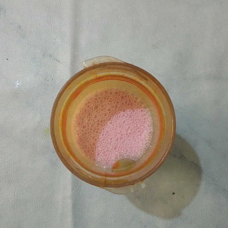 Step 3 Stroberi Susu Madu Selasih