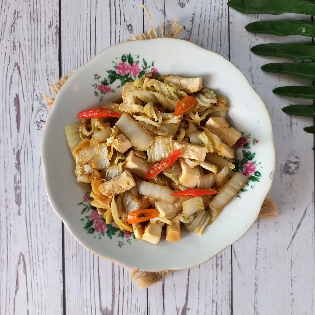 Tumis Sawi Tahu Kecap