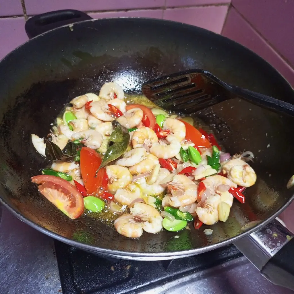 Step 1 Tumis Kangkung