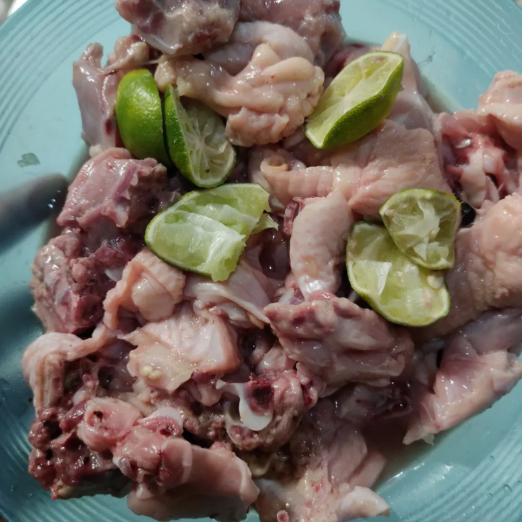 Step 1 Rongkong Ayam Masak Pedas