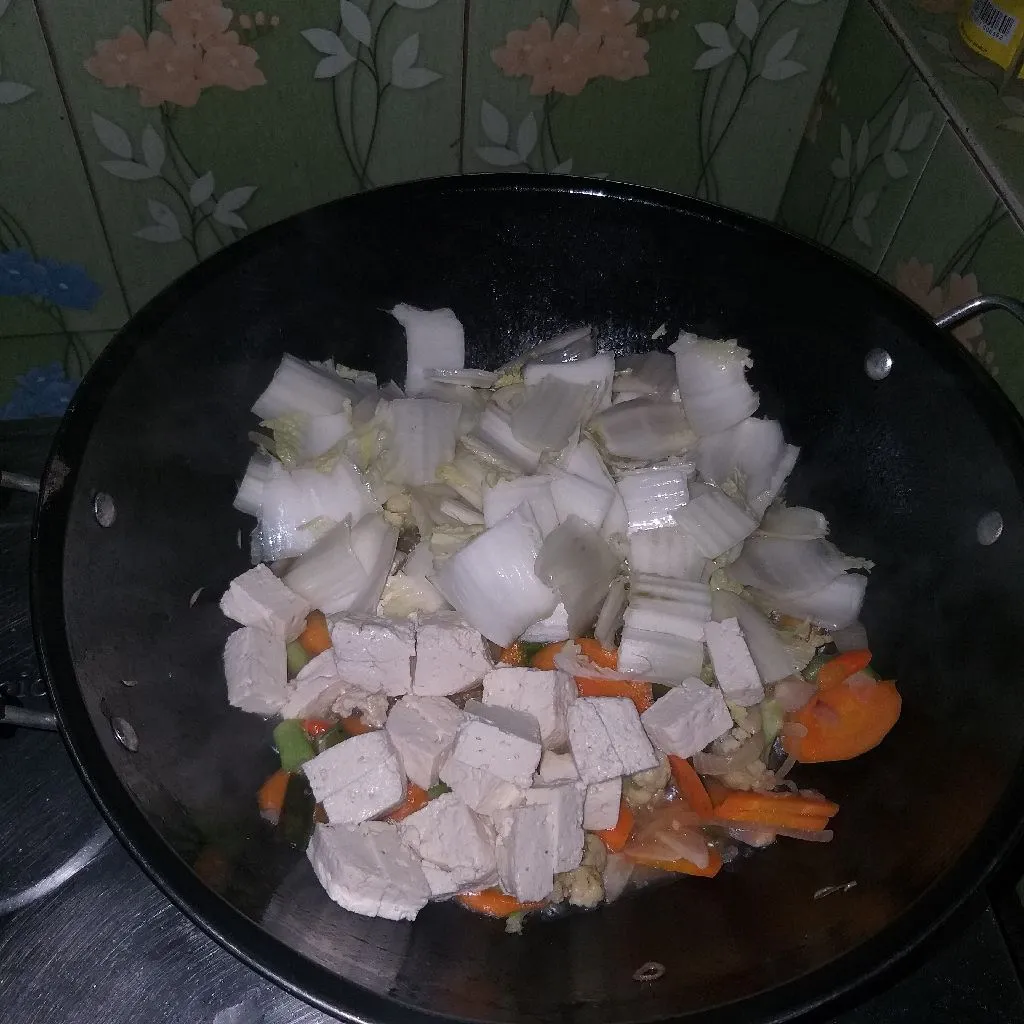 Step 4 Sawi Putih with Edamame