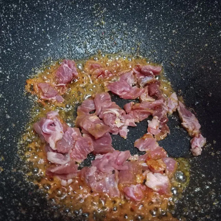 Step 2 Tumis Buncis Pedas