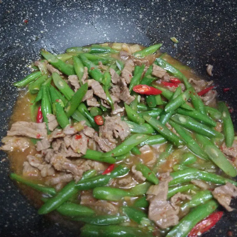 Step 5 Tumis Buncis Pedas