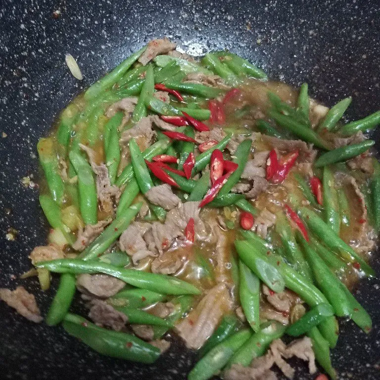 Step 4 Tumis Buncis Pedas
