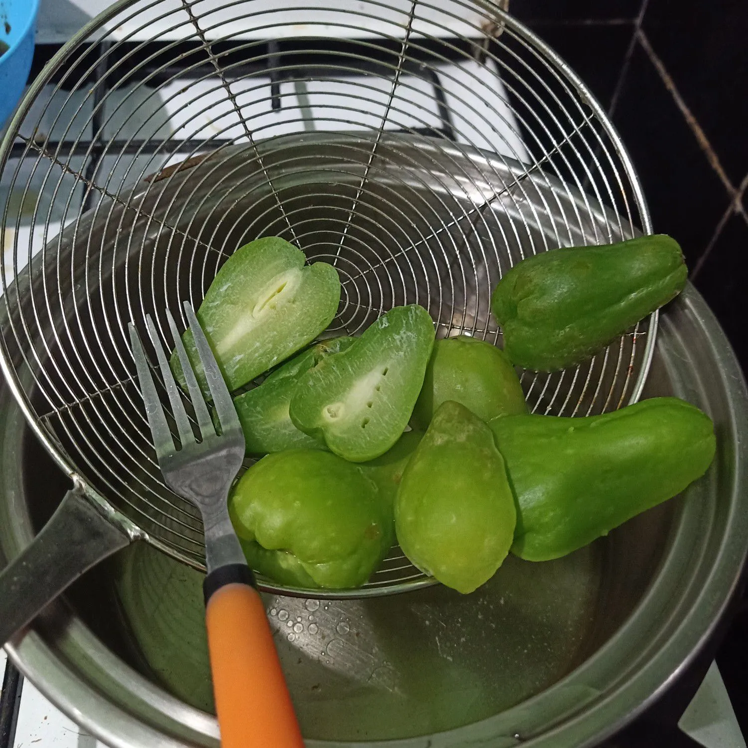 Step 3 Tahu Waluh Rebus Tempe Bumbu Kacang