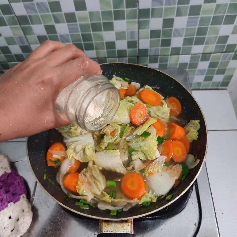 Step 6 Tumis Sawi Putih Wortel Saos Tiram