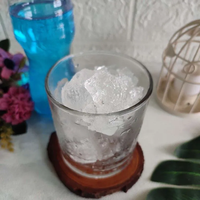 Step 1 Es Nanas Soda Biru