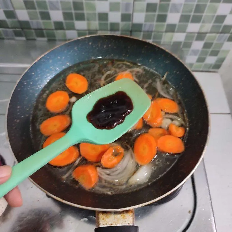Step 4 Tumis Sawi Putih Wortel Saos Tiram