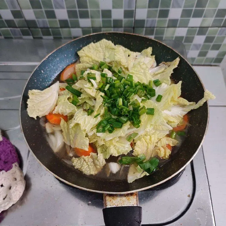 Step 5 Tumis Sawi Putih Wortel Saos Tiram
