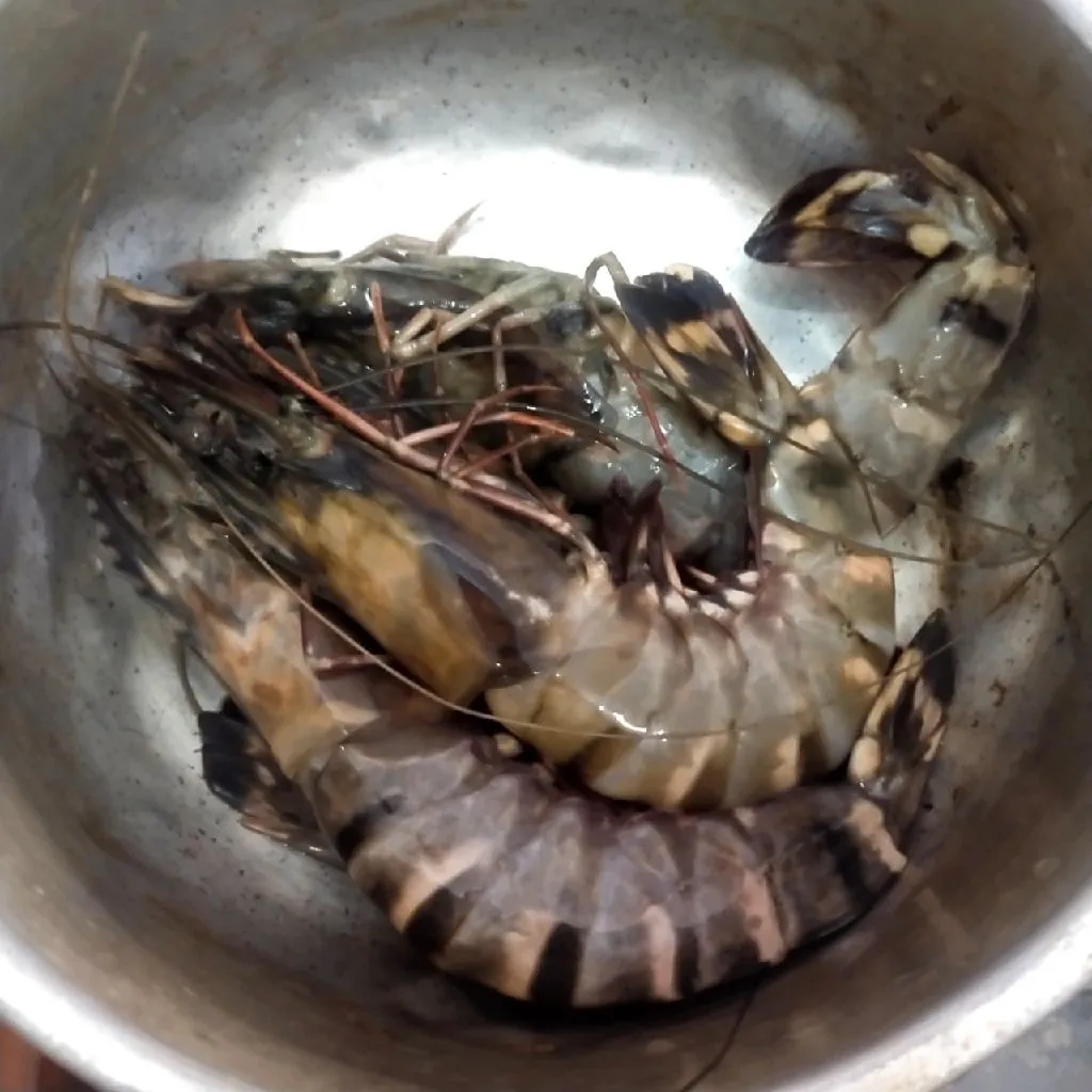 Step 1 Udang Bakar Jimbaran