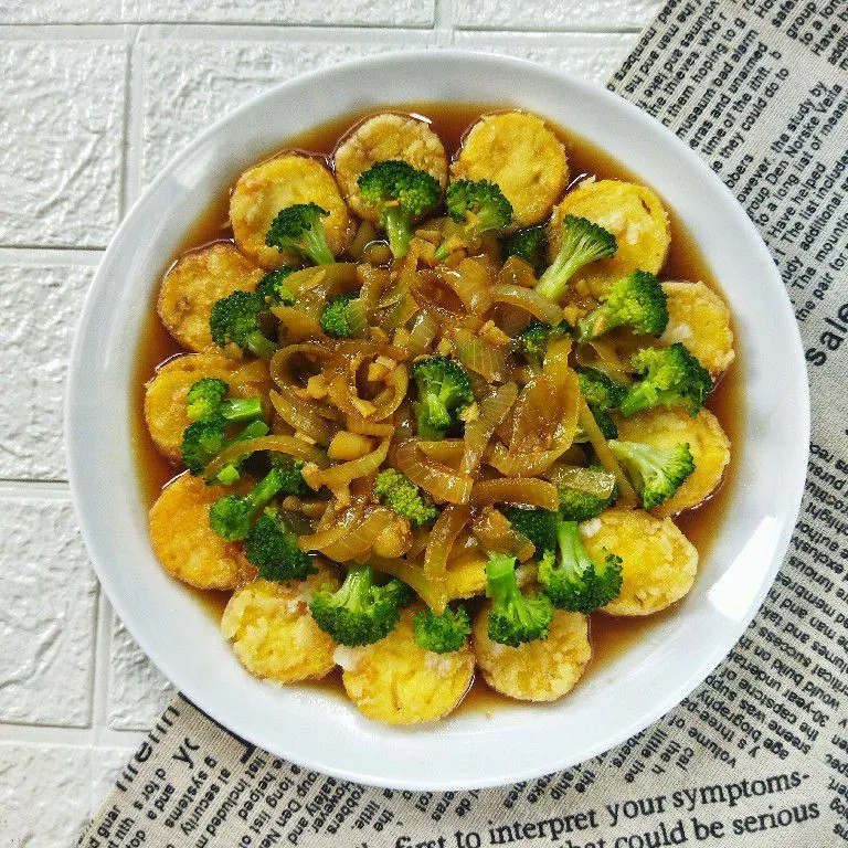 Tofu brokoli saus tiram