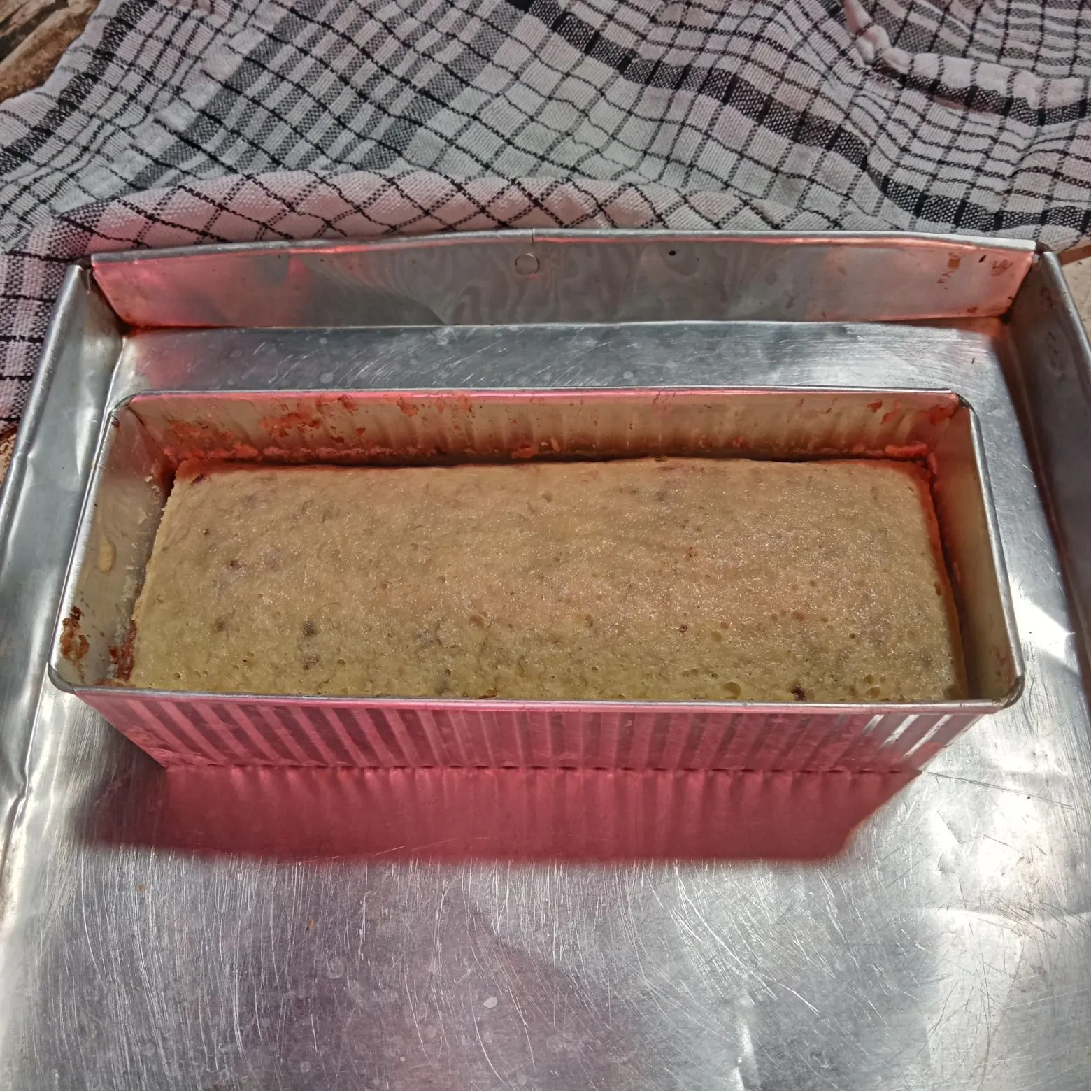 Step 5 Bolu Pisang Mesis Kukus