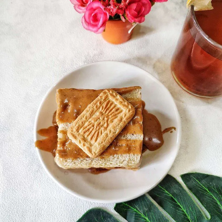 Step 5 Roti Kukus Selai Biscoff