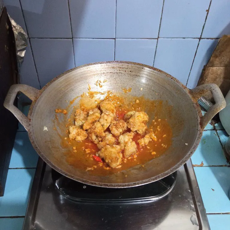 Step 5 Fillet Ayam Asam Manis