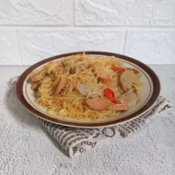 Tumis Bihun Bakso Sosis