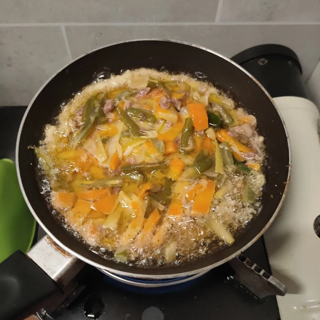 Step 4 Omlette Crispy Leftover