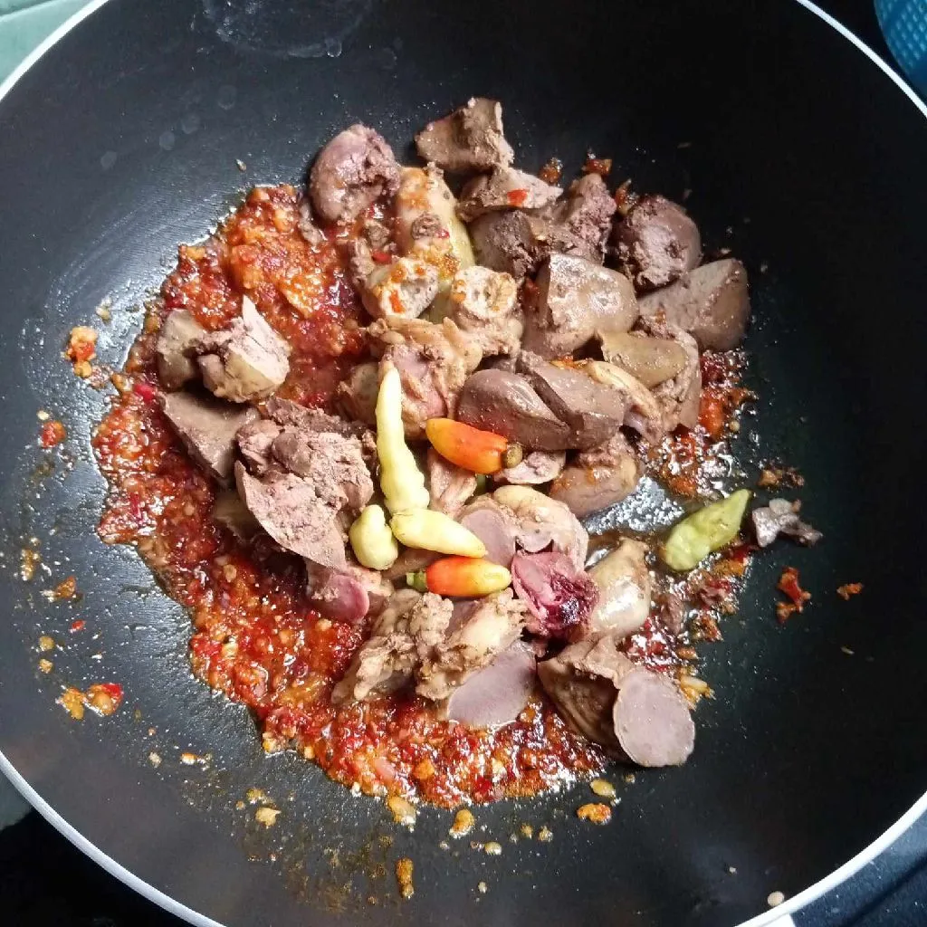 Step 4 Hati Ampela Masak Mercon