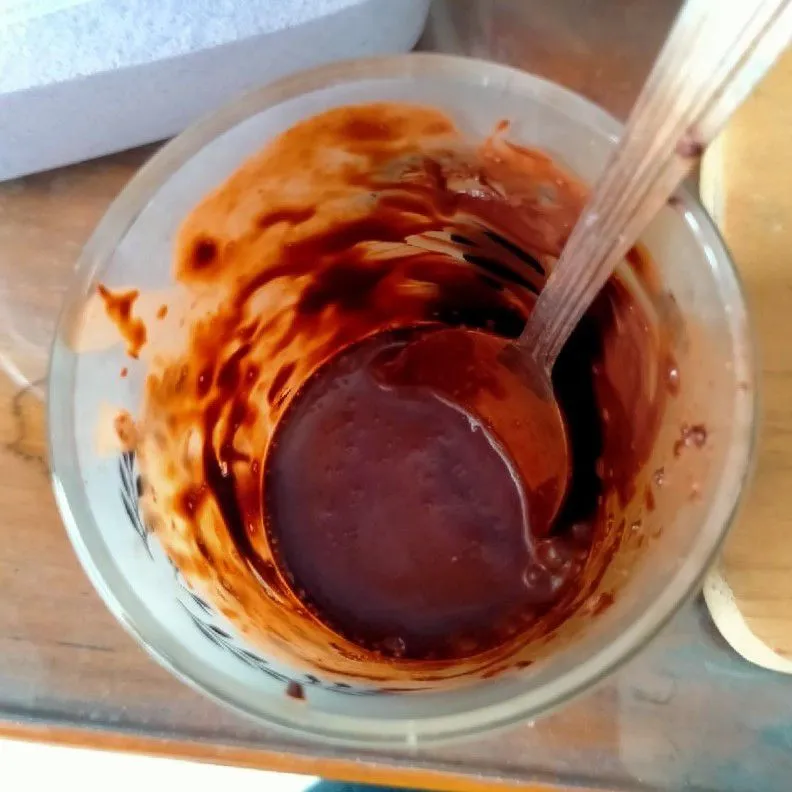 Step 1 Susu Coklat Taro