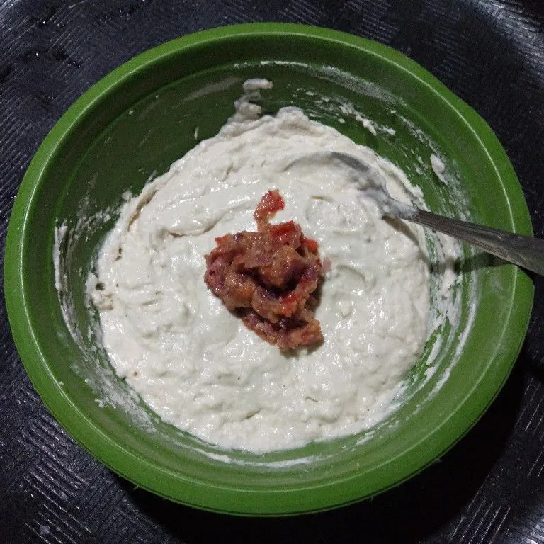 Step 4 Bakwan Bawang Prei
