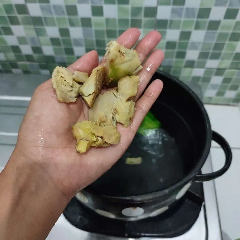 Step 2 Wedang Susu Jahe Kacang Ijo