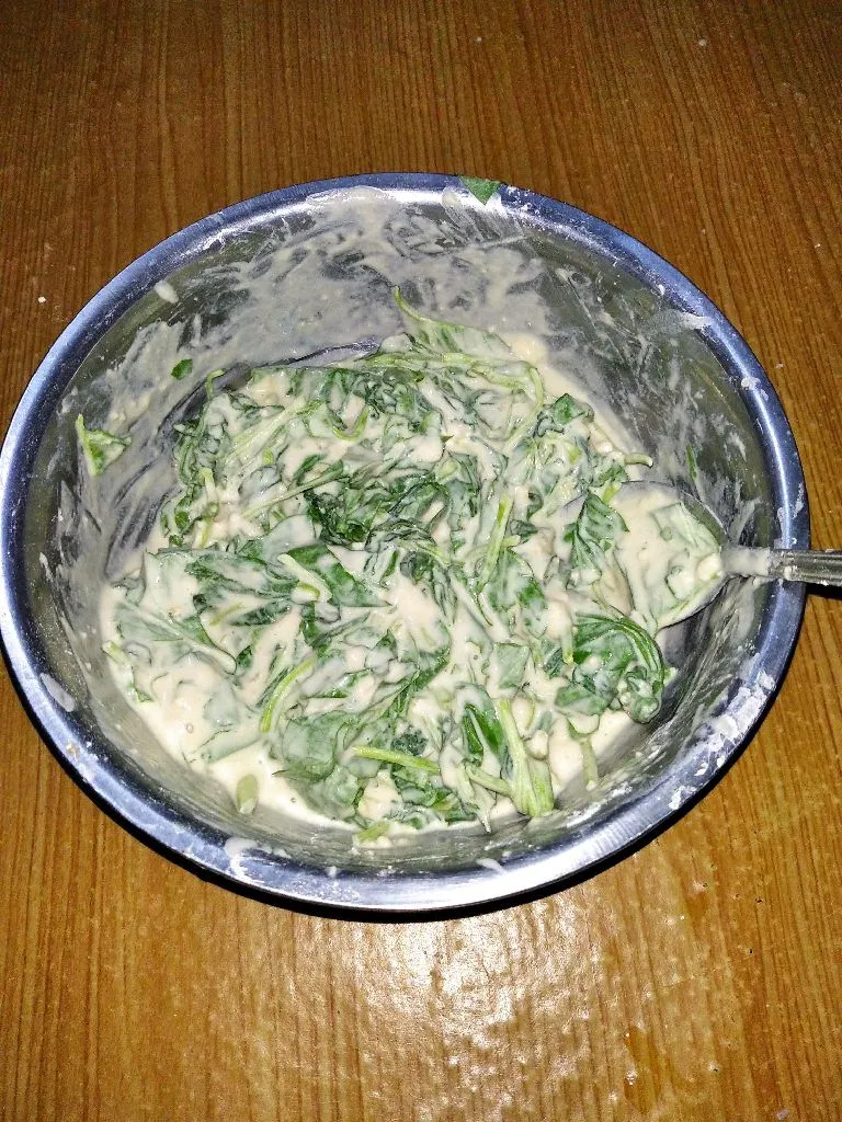 Step 3 Bakwan Bayam