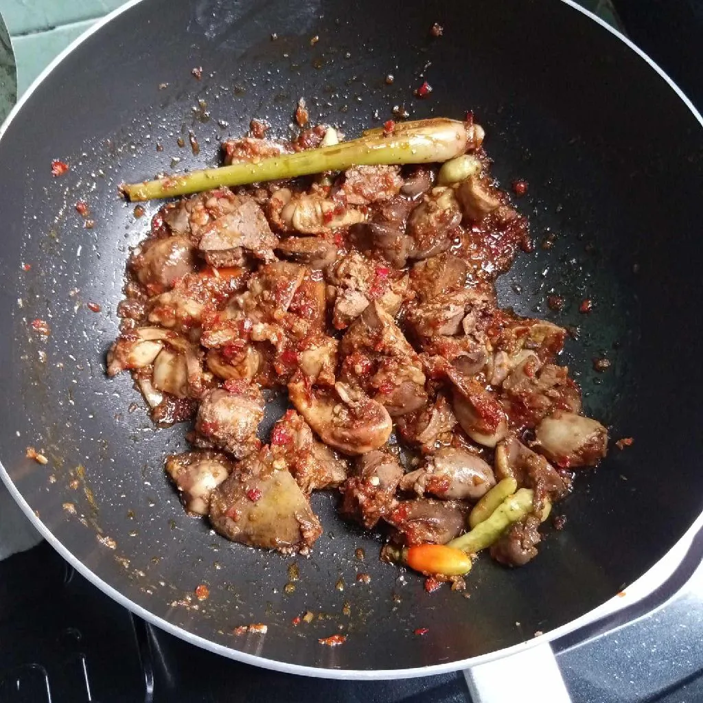 Step 5 Hati Ampela Masak Mercon