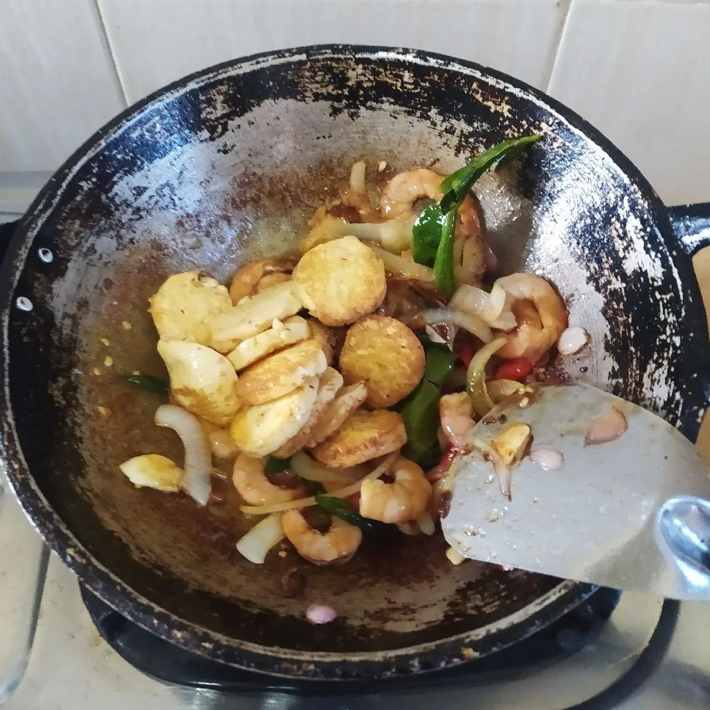 Step 6 Udang Pete Tahu Tauco Khas Medan