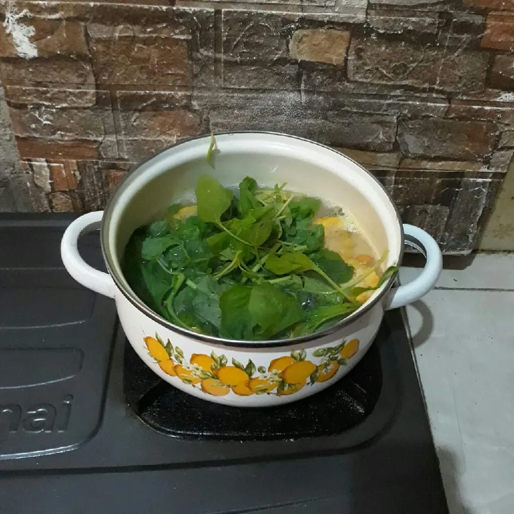 Step 4 Sayur Bening Bayam