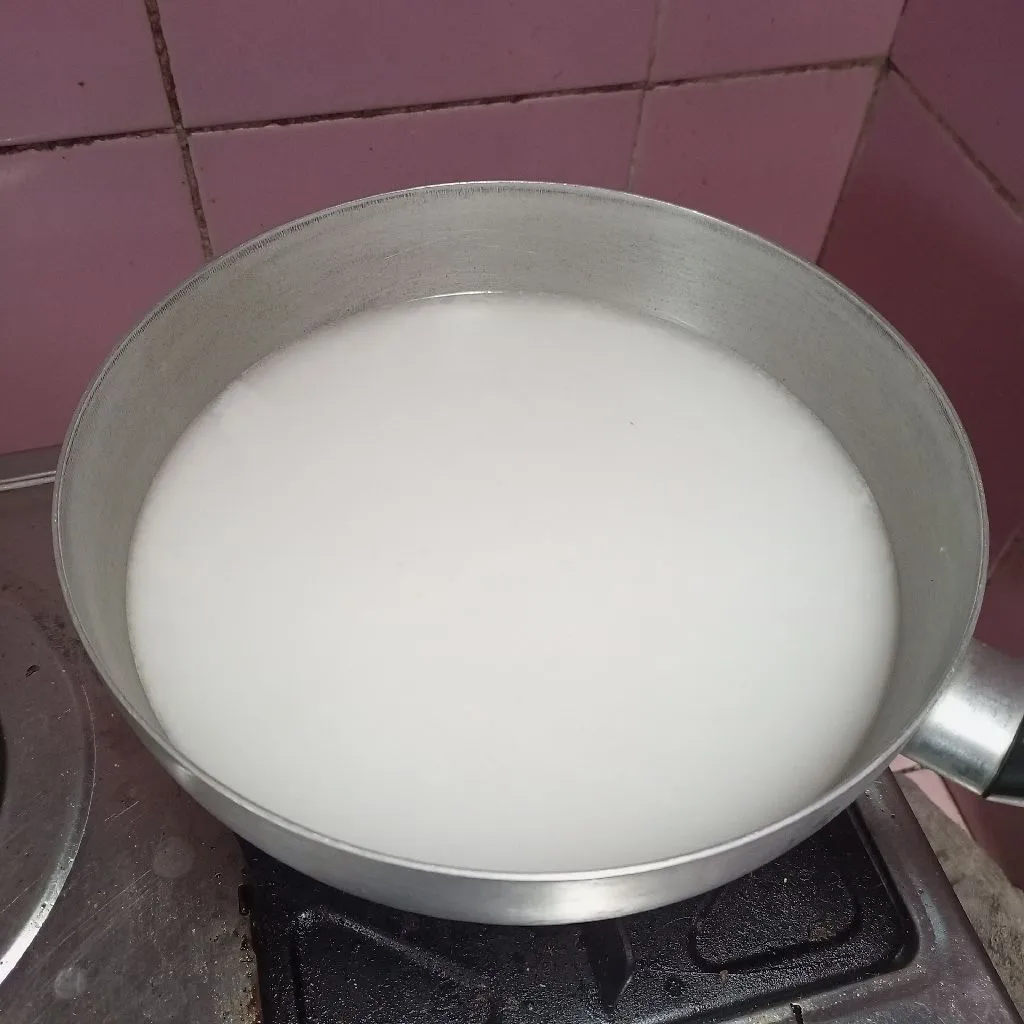 Step 1 Bobor Kangkung