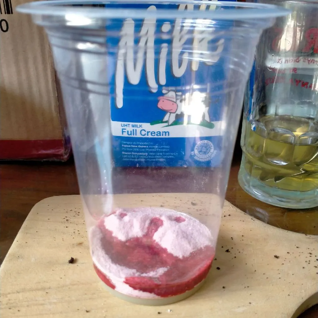 Step 3 Es Susu Coklat Redvelvet