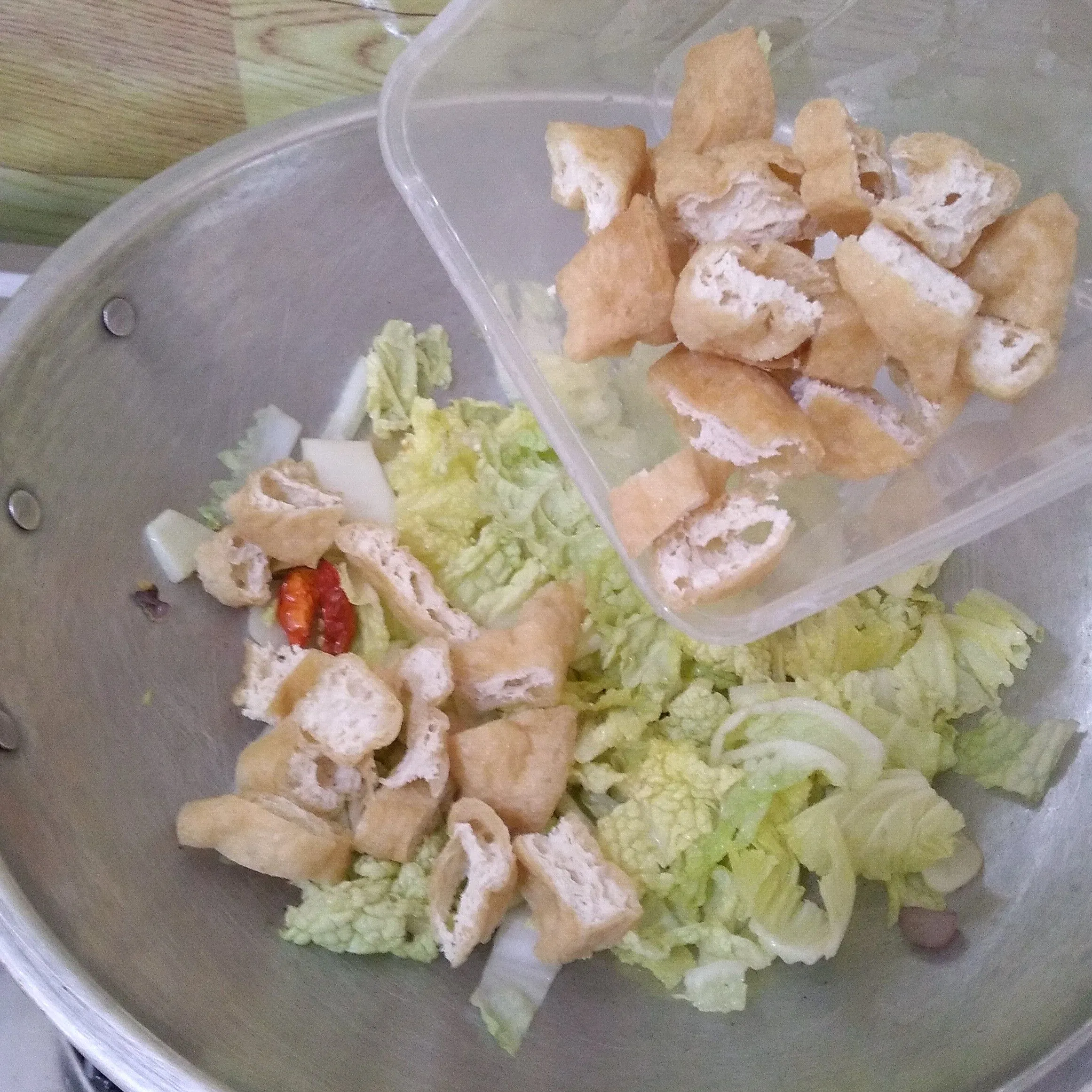 Step 3 Tumis Sawi Putih Tahu