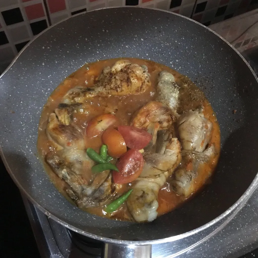 Step 5 ayam kecap pedas