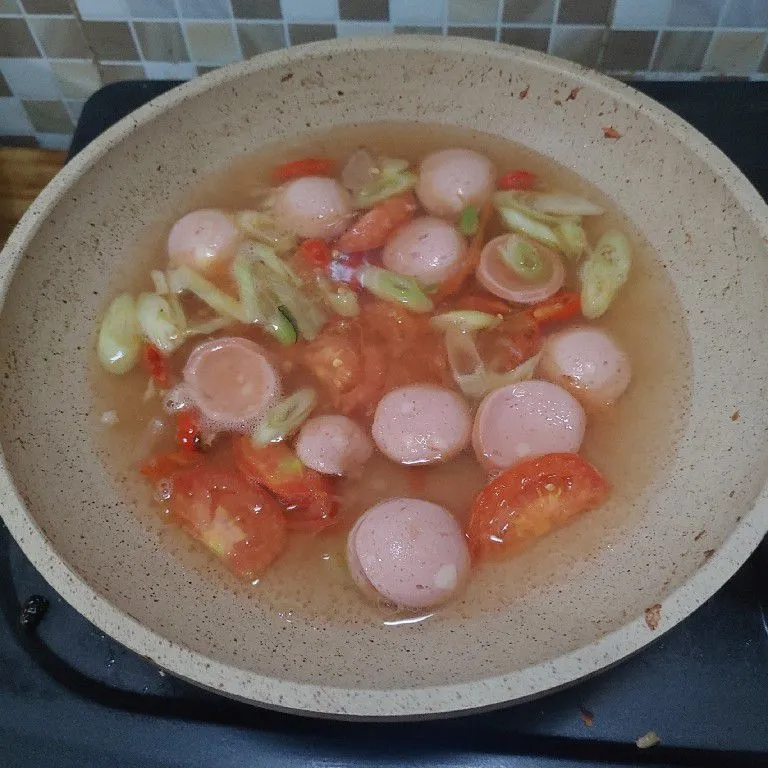 Step 3 Mie Rebus Sosis Pedas