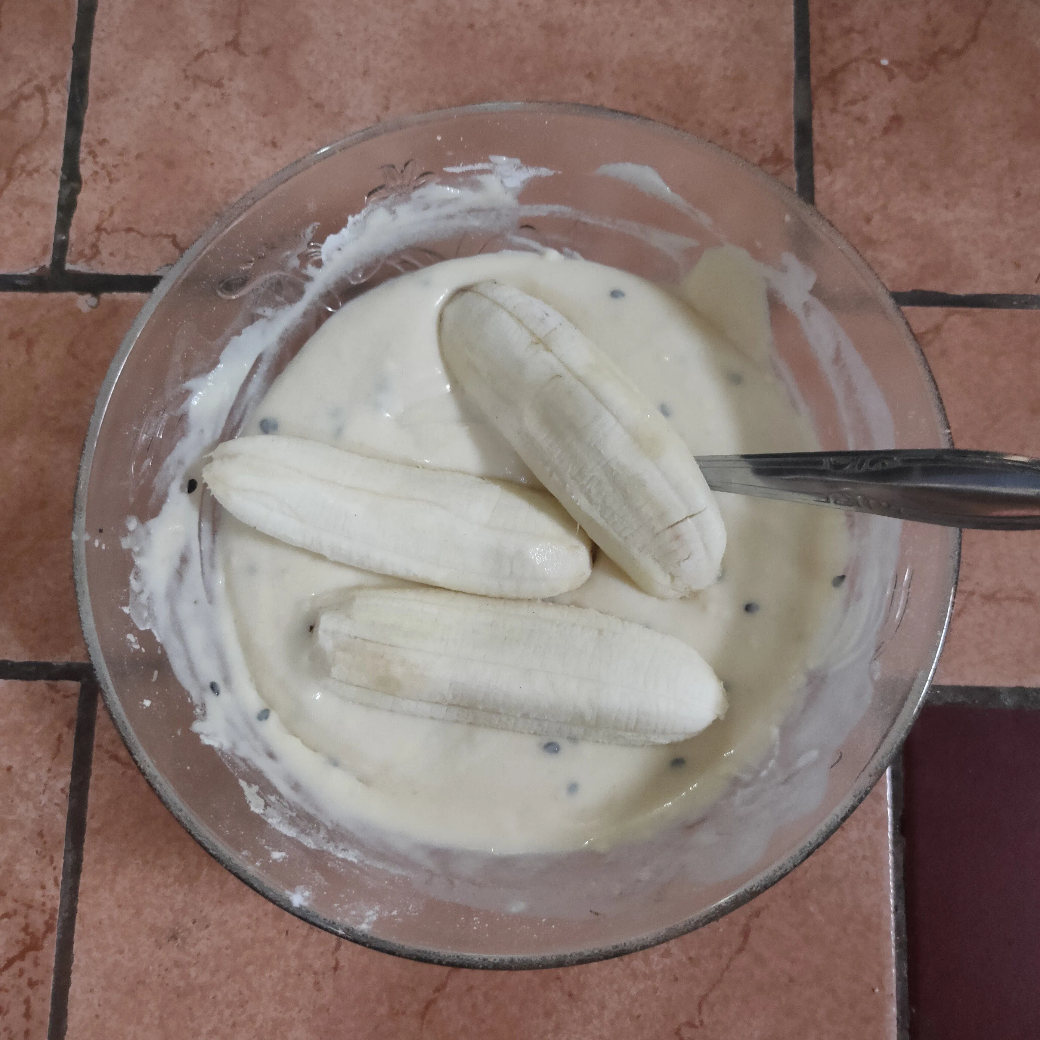 Step 5 Pisang Goreng Wijen