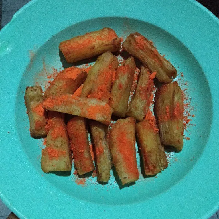 Step 5 Singkong Goreng Balado