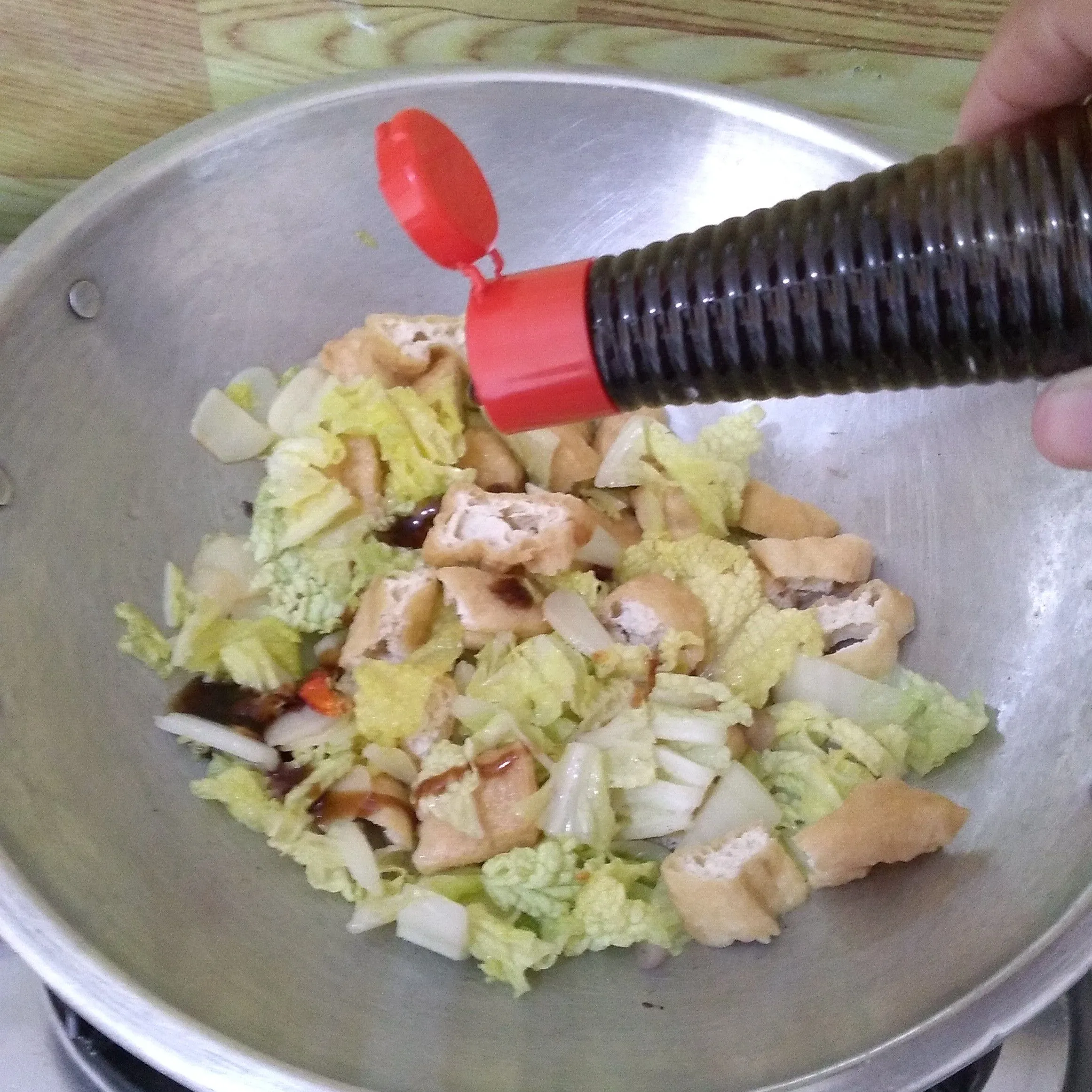 Step 4 Tumis Sawi Putih Tahu