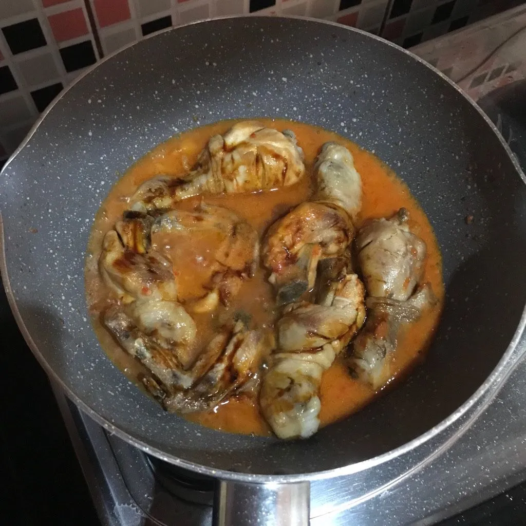Step 3 ayam kecap pedas