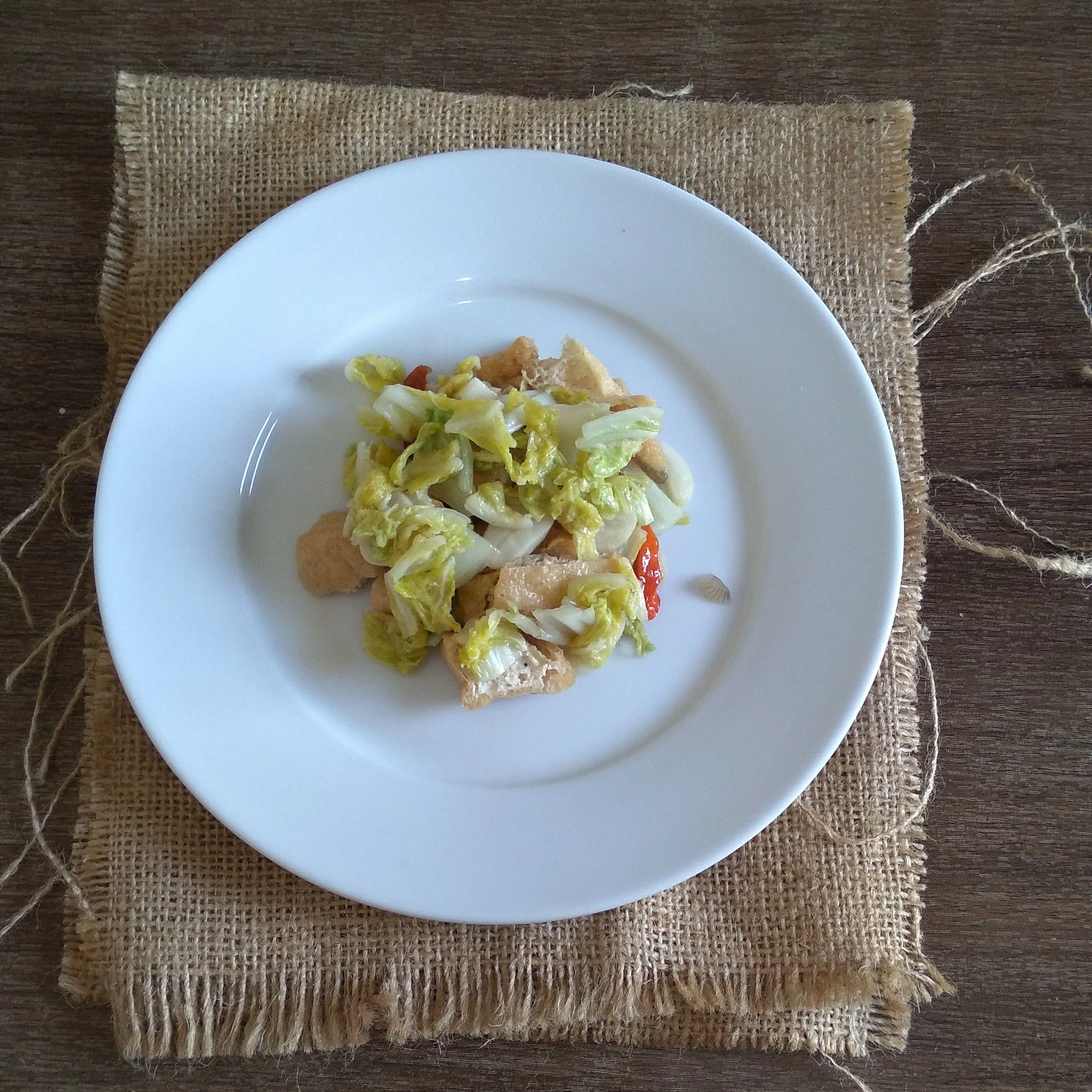 Step 5 Tumis Sawi Putih Tahu