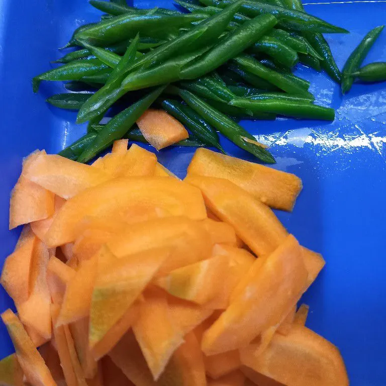 Step 1 Tumis Buncis dan Udang