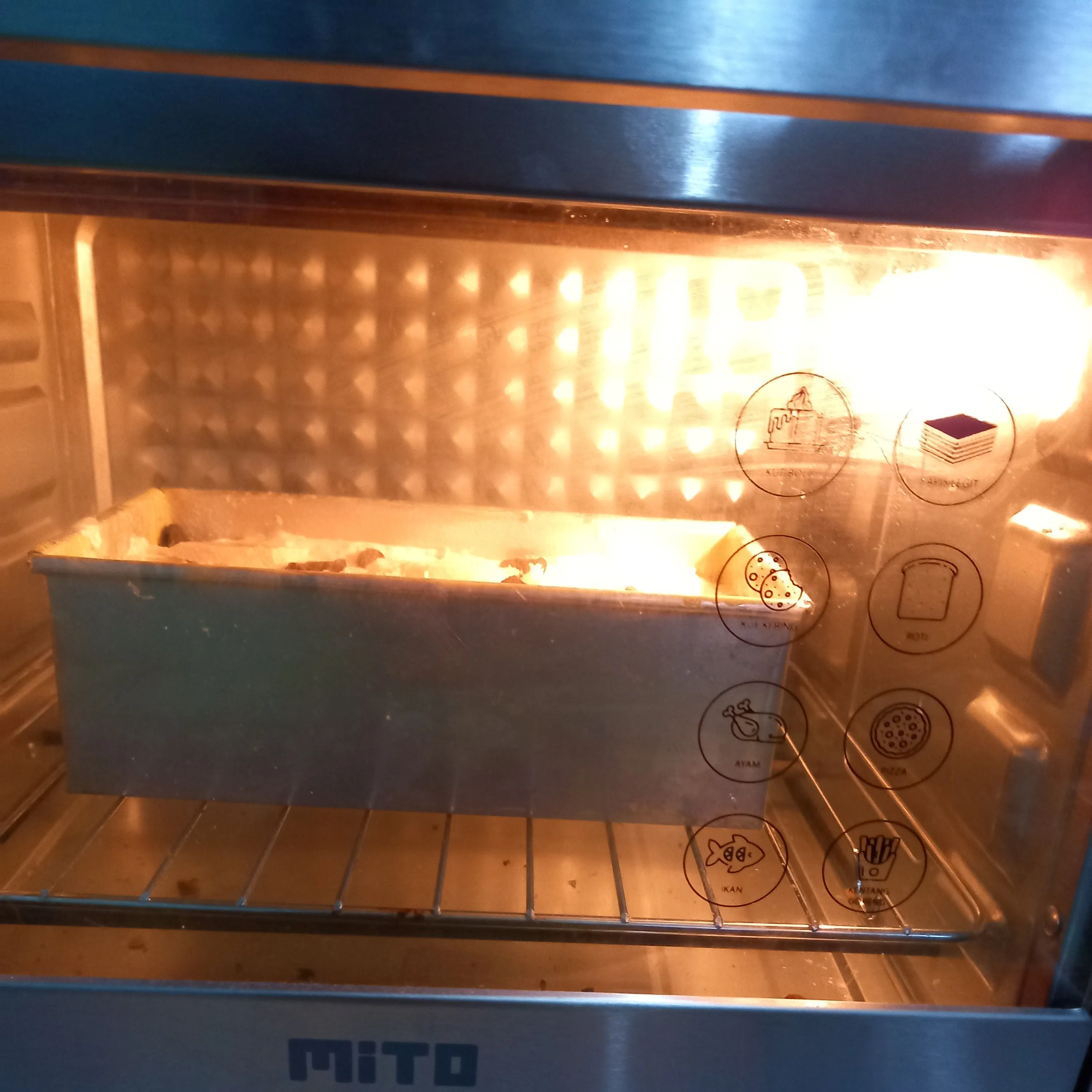 Step 8 Bolu pisang keju kismis
