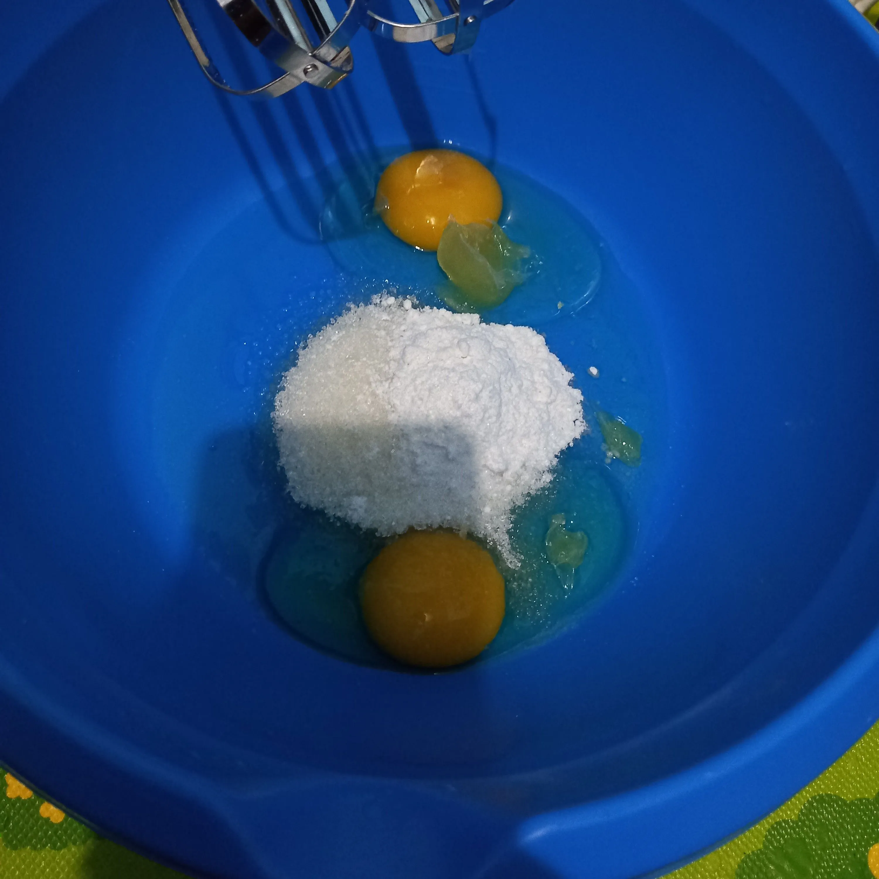 Step 2 Bolu pisang keju kismis