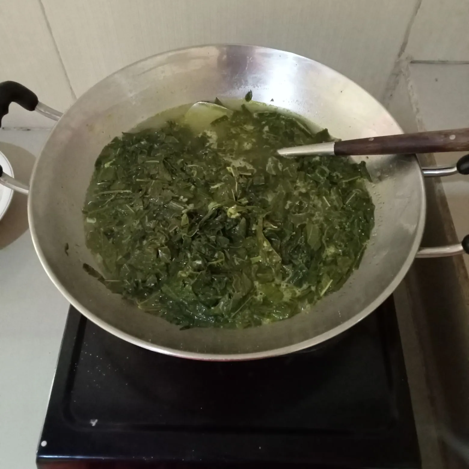 Step 3 Gulai Daun Singkong Teri
