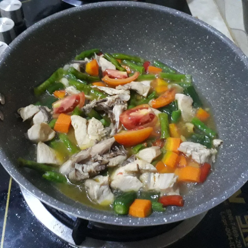 Step 6 Asem- Asem Ayam Kacang Panjang