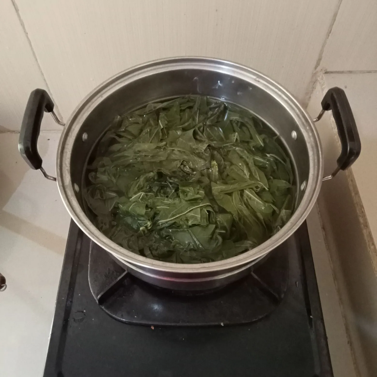 Step 1 Rolade daun singkong