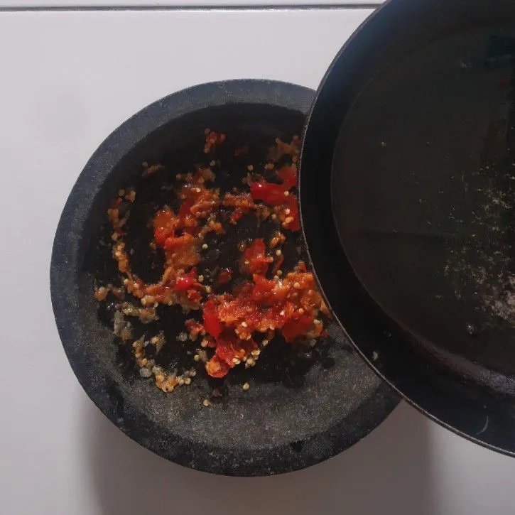 Step 4 Telur Geprek Pedas