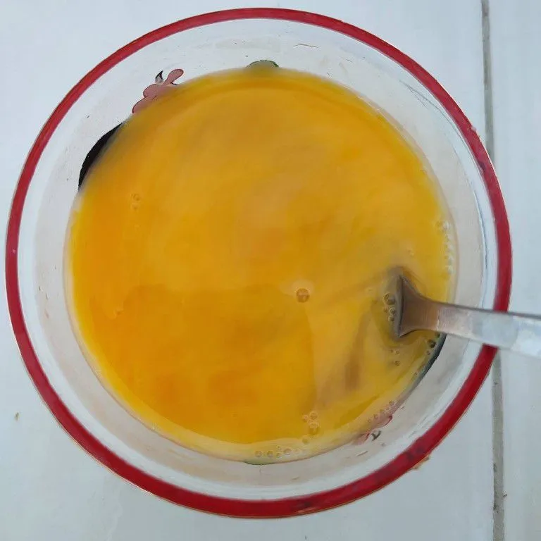 Step 1 Nasi Telur Dadar Kribo