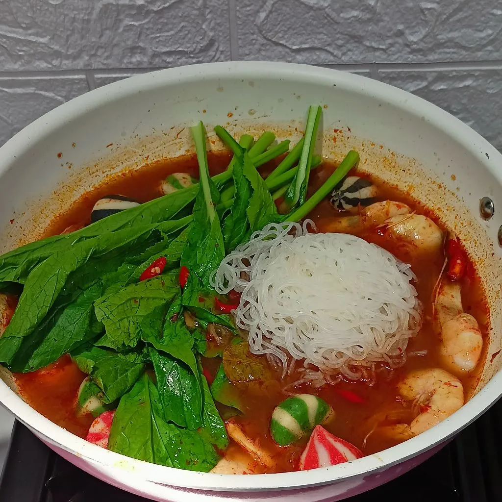Step 6 Tomyum Warna-Warni