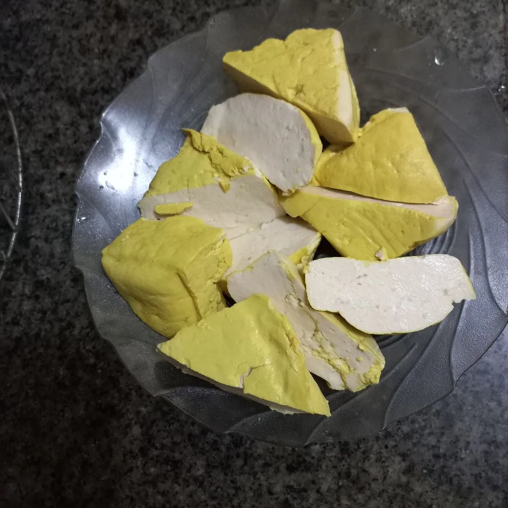 Step 1 Tahu Goreng Sambal Goang