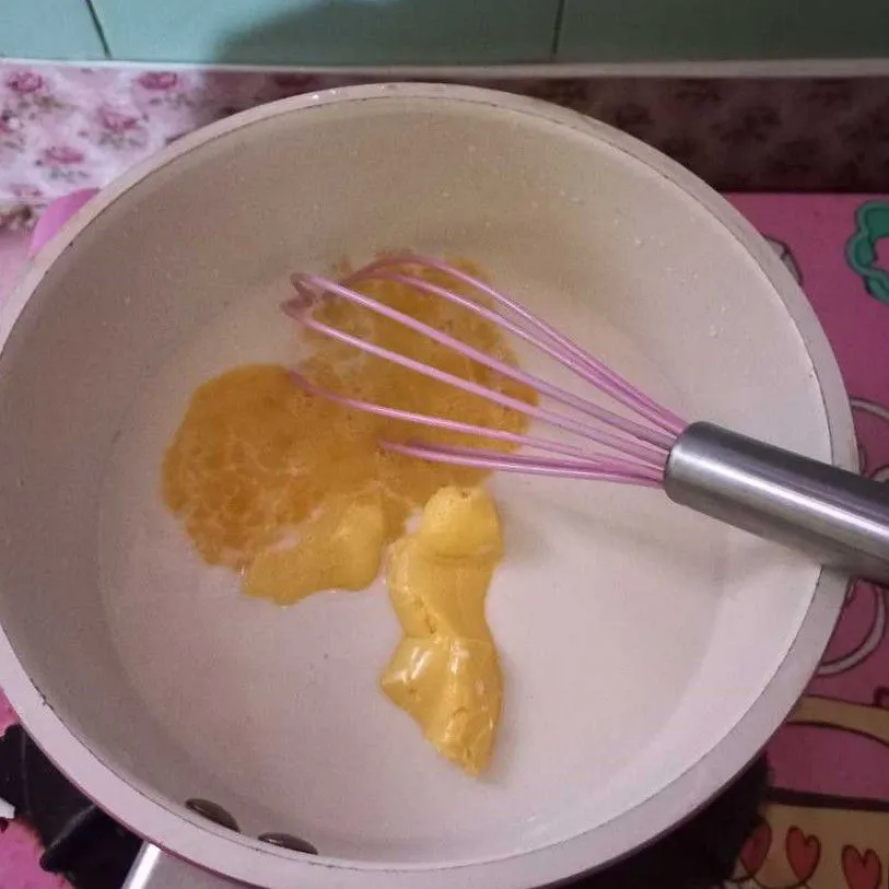 Step 2 Puding Roti Keju
