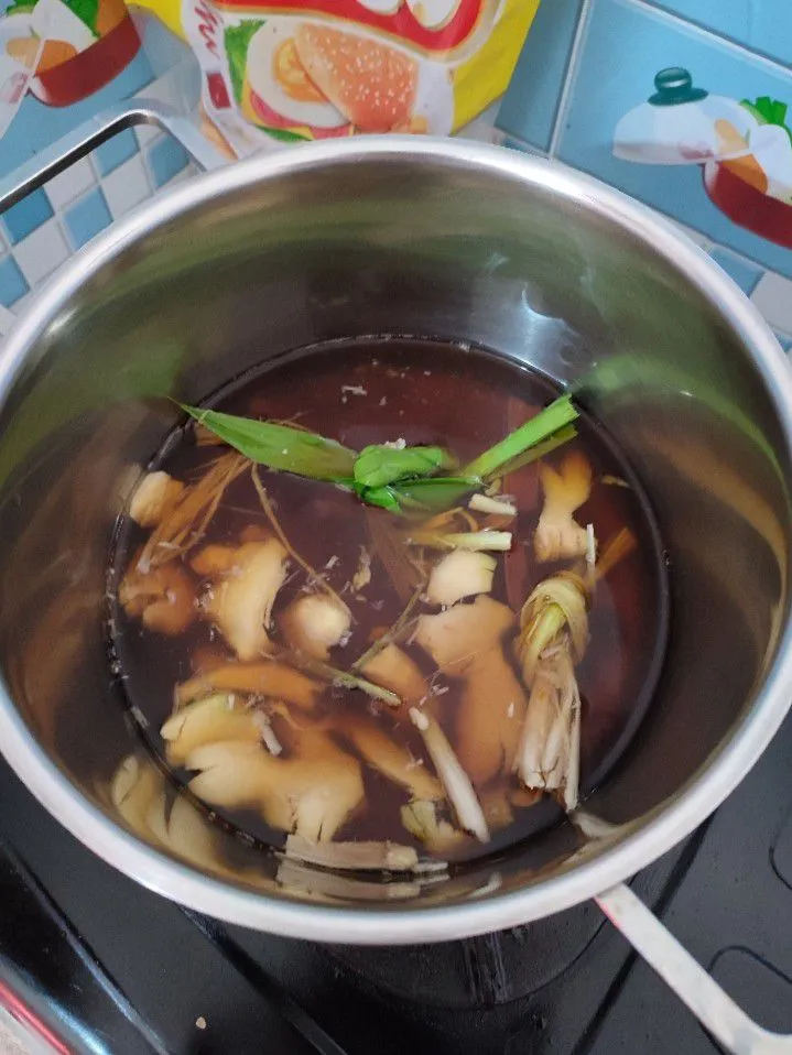 Step 4 Bandrek Susu Telur Bebek